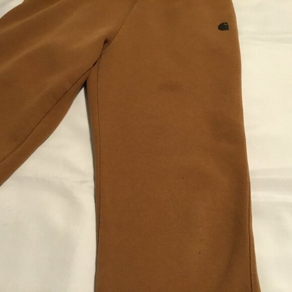 Carhartt Men's Brown Midweight Tapered Sweatpant Joggers- Relaxed Fit Size Small - Picture 6 of 9